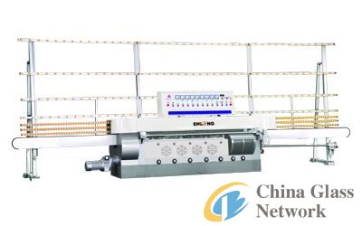 Glass straight-line pencil edging machine 7spindles